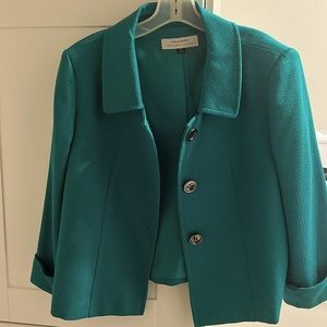 Tahari Green Blazer 14